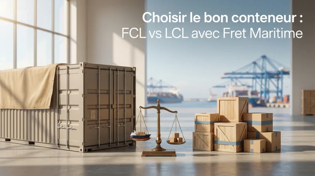 Choisir le bon conteneur : FCL vs LCL avec Fret Maritime