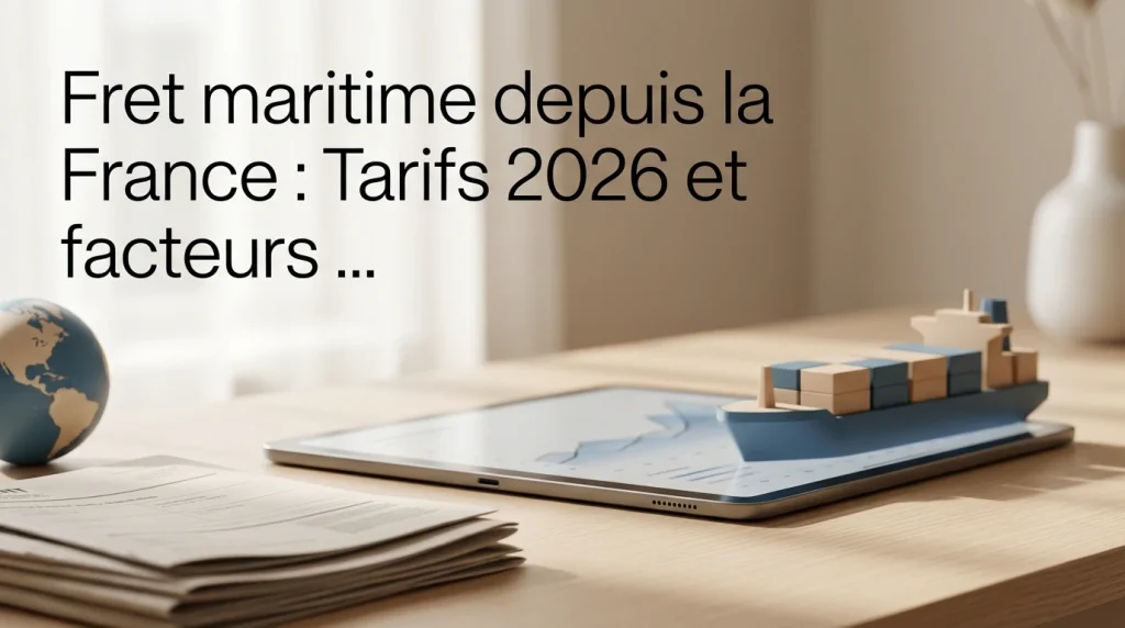 Fret maritime depuis la France : Tarifs 2026 et facteurs clés